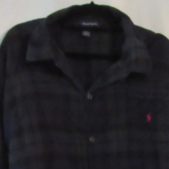 Polo by Ralph Lauren Mens 2-Piece Pajama Set Blackwatch Plaid Size Large EUC - Picture 2 of 9